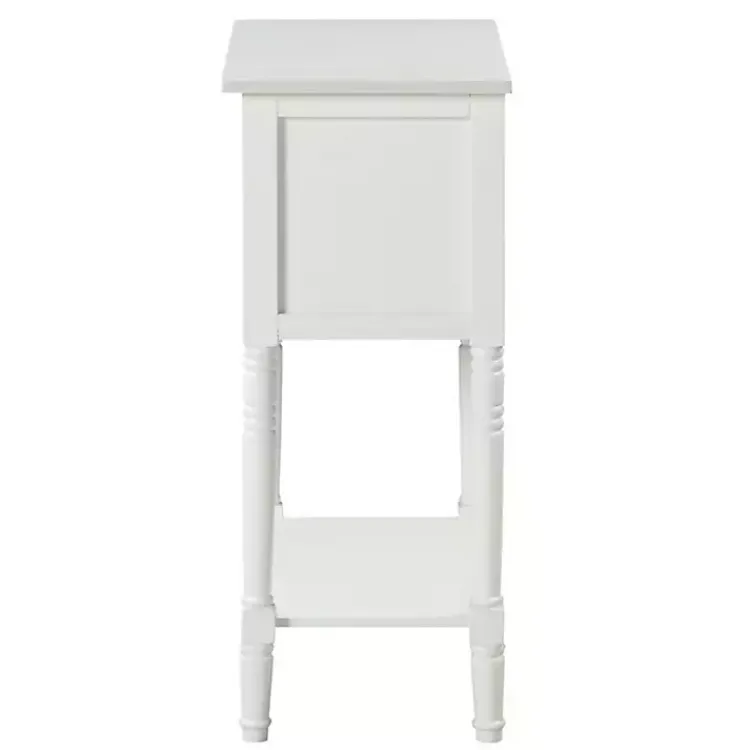Kirklands Home 3-Drawer Turned Legs Accent Table White Best
