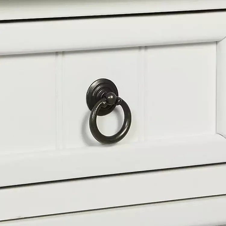 Kirklands Home 3-Drawer Turned Legs Accent Table White Best