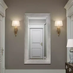 Kirklands Home White Driftwood Framed Leaner Mirror Clearance