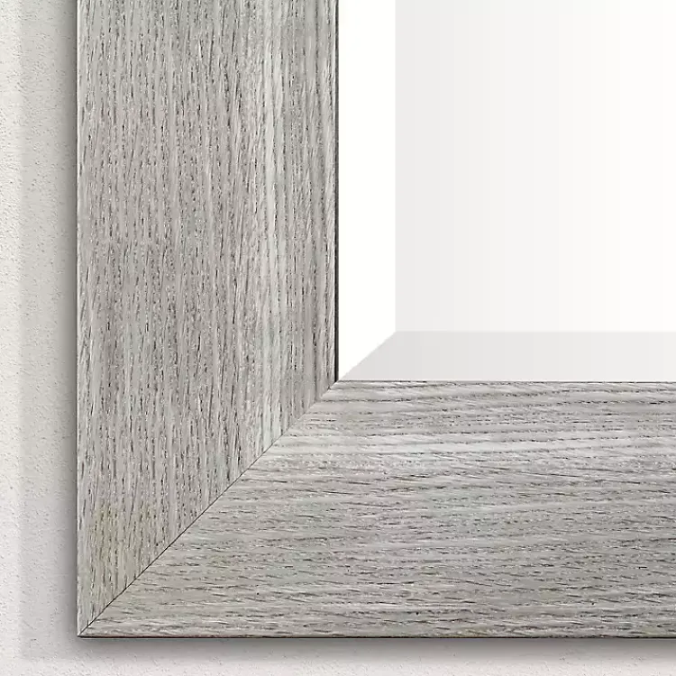 Kirklands Home White Driftwood Framed Leaner Mirror Clearance