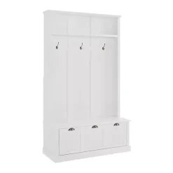Kirklands Home White Ellison Hall Tree with Storage Bench Outlet