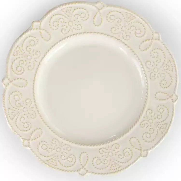 Kirklands Home Embossed Scalloped 16-pc. Dinnerware Set White Sale