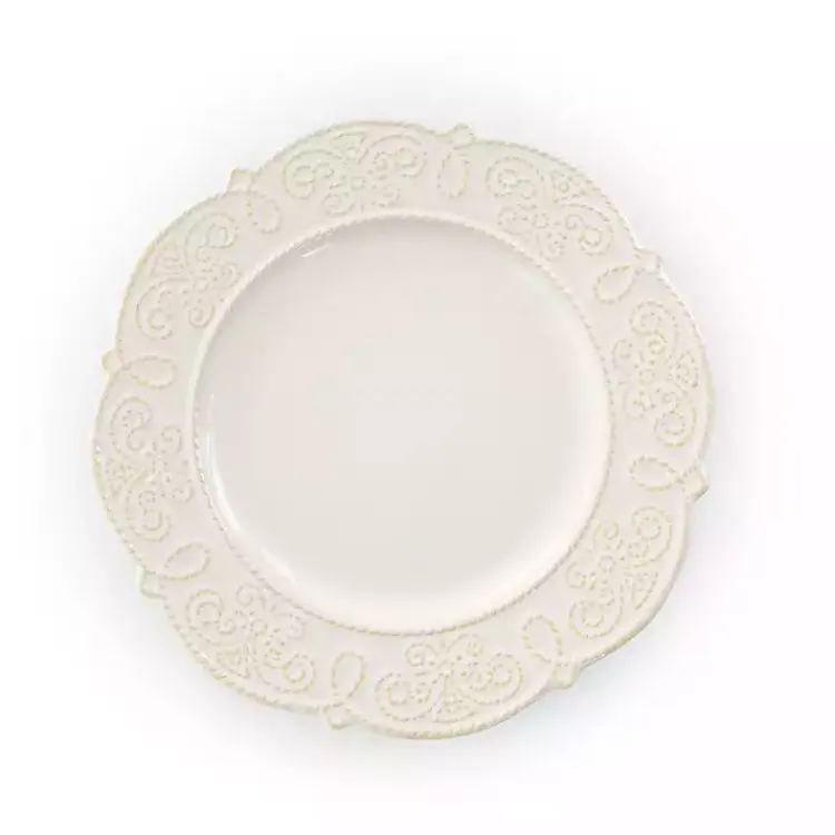 Kirklands Home Embossed Scalloped 16-pc. Dinnerware Set White Sale