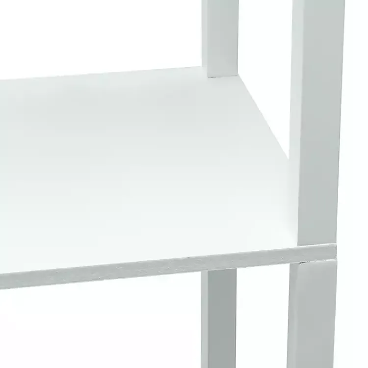 Kirklands Home Etagere Shelf Charging Floor Lamp White