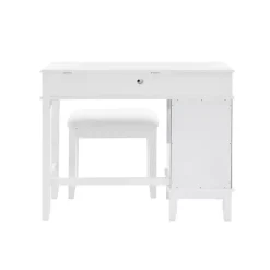 Kirklands Home Eva Mirrored 2-pc. Vanity Set White Hot