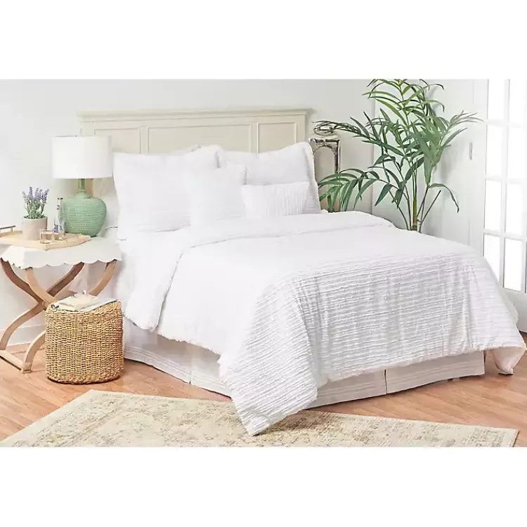Kirklands Home Eyelash 5-pc. King Comforter Set White Clearance