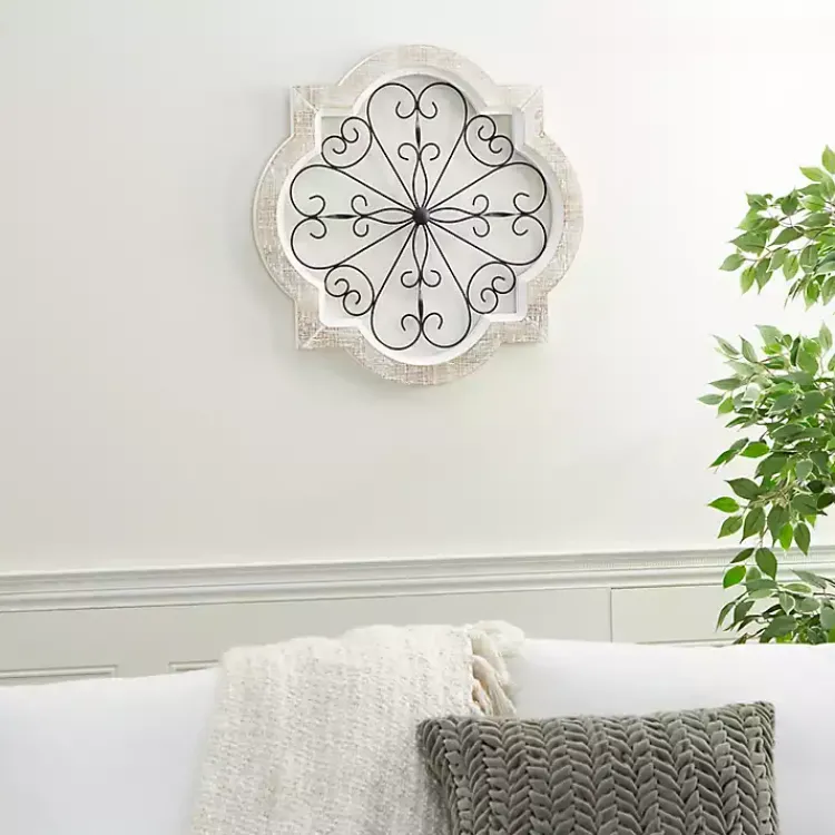 Kirklands Home Farmhouse Abstract Wall Plaque White Best