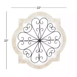 Kirklands Home Farmhouse Abstract Wall Plaque White Best