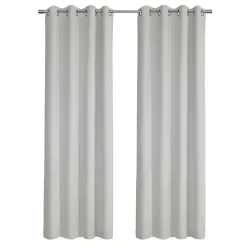 Kirklands Home Faux Suede Blackout Curtain Panel, 63 in. White Online
