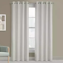 Kirklands Home Faux Suede Blackout Curtain Panel, 63 in. White Online