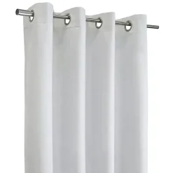Kirklands Home Faux Suede Blackout Curtain Panel, 63 in. White Online