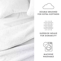 Kirklands Home Floral Stitch 3-pc. Queen Quilt Set White Outlet