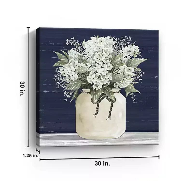 Kirklands Home White Flowers II Giclee Canvas Print, 30x30 in. Best