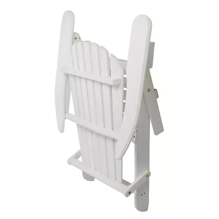Kirklands Home Folding Wooden Adirondack Chair White Outlet