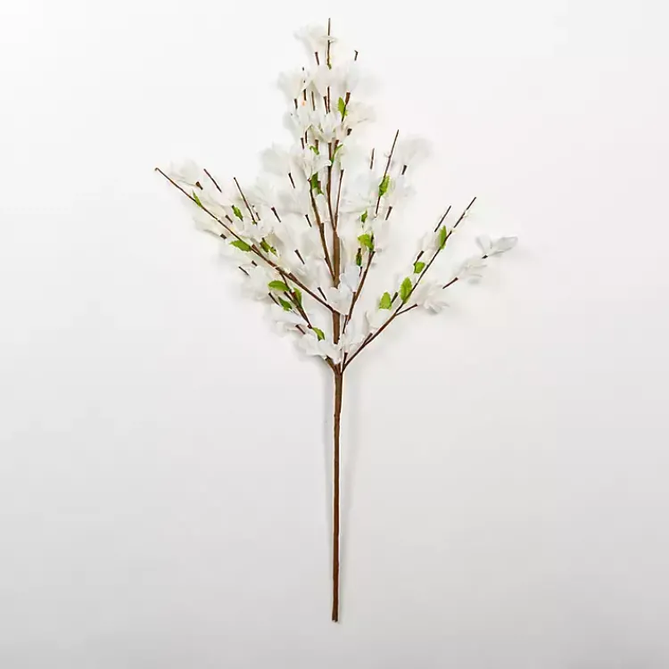 Stems & Bouquets>Kirklands Home Forsythia Stem, 30 in. White