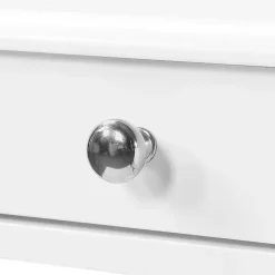 Kirklands Home French Country Single Drawer Accent Table White Outlet