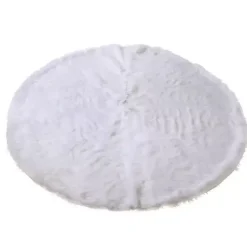 Christmas Tree Skirts & Collars>Kirklands Home Fur Christmas Tree Skirt White
