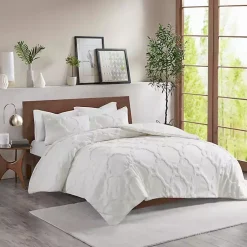 Kirklands Home Geometric California King 3-pc Comforter Set White Clearance