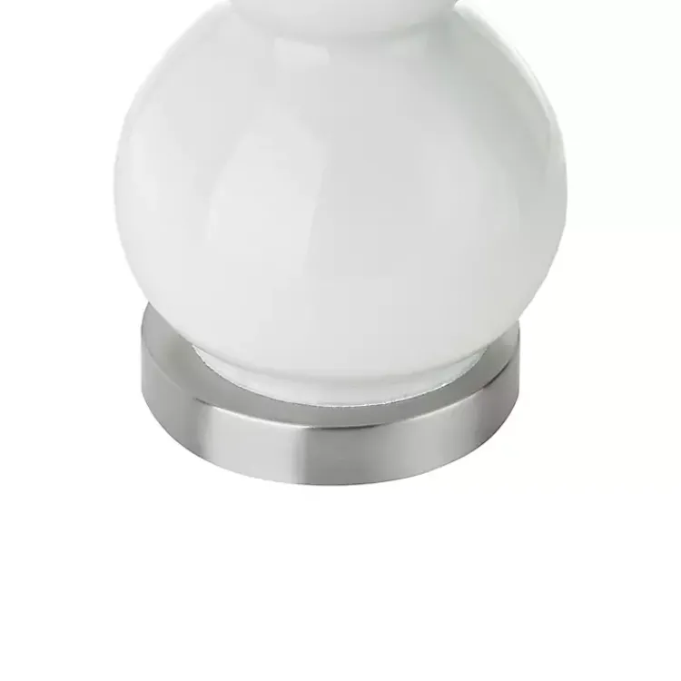 Kirklands Home Glass Covey Table Lamps, Set of 2 White