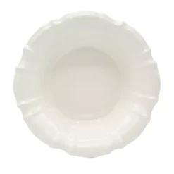 Kirklands Home Glazed Scalloped Ceramic Pasta Bowl White Online