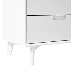 Kirklands Home Grooved Handle 6-Drawer Dresser White New