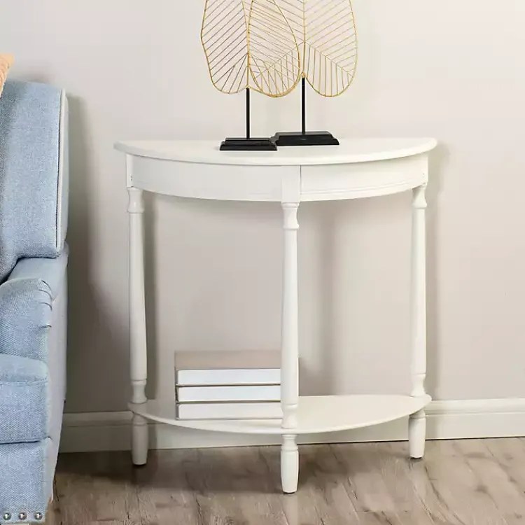Kirklands Home Half Moon Tinslee Console Table White Online