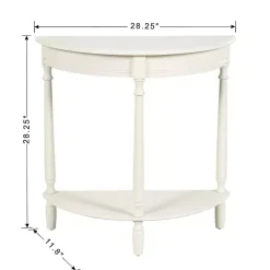 Kirklands Home Half Moon Tinslee Console Table White Online