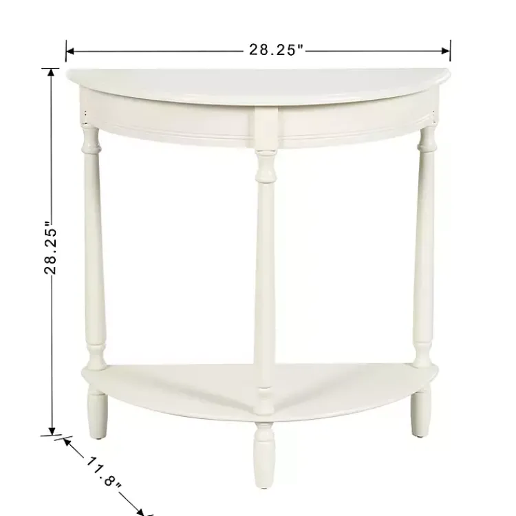 Kirklands Home Half Moon Tinslee Console Table White Online