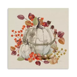 Fall>Kirklands Home Harvest Pumpkin Canvas Art Print White