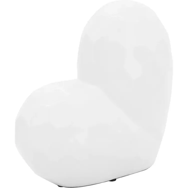 Statues & Figurines>Kirklands Home Heart Figurine White