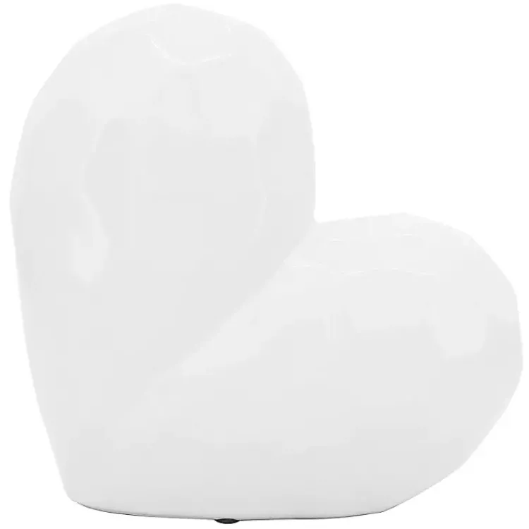 Statues & Figurines>Kirklands Home Heart Figurine White
