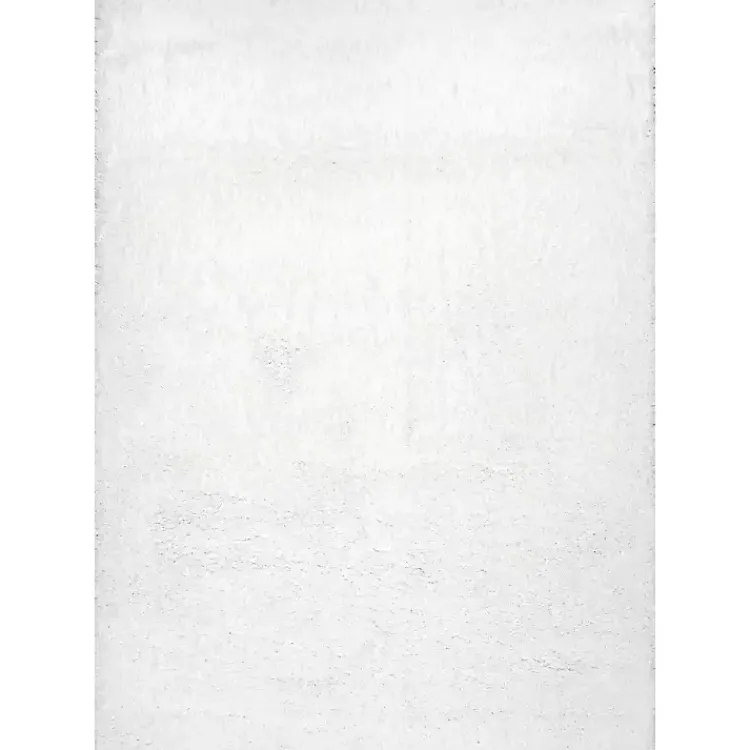 Kirklands Home Iliza Shag Area Rug, 5x8 White Discount