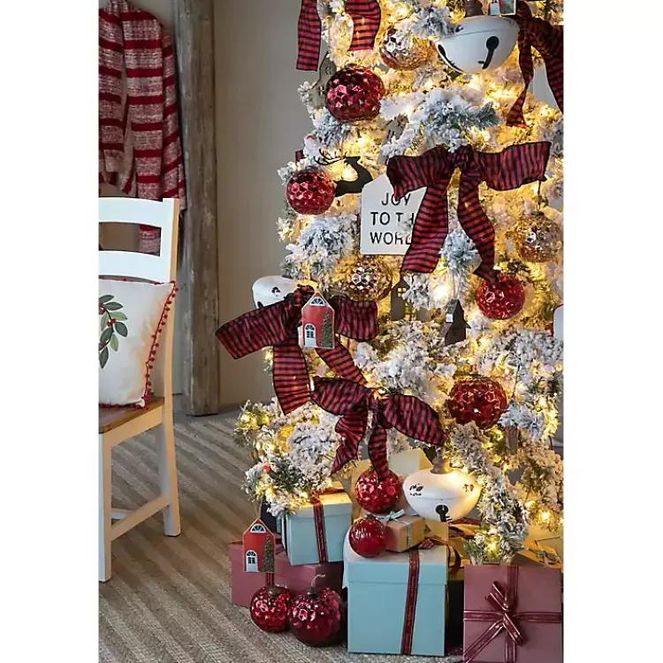 Christmas Ornaments>Kirklands Home Iron Bell Christmas Ornament White