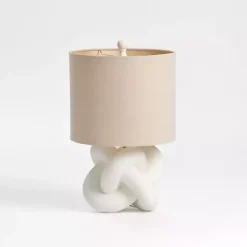 Kirklands Home White Knot Table Lamp Tan Sale