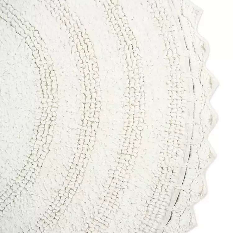 Kirklands Home Large Crochet Round Bath Mat White Online