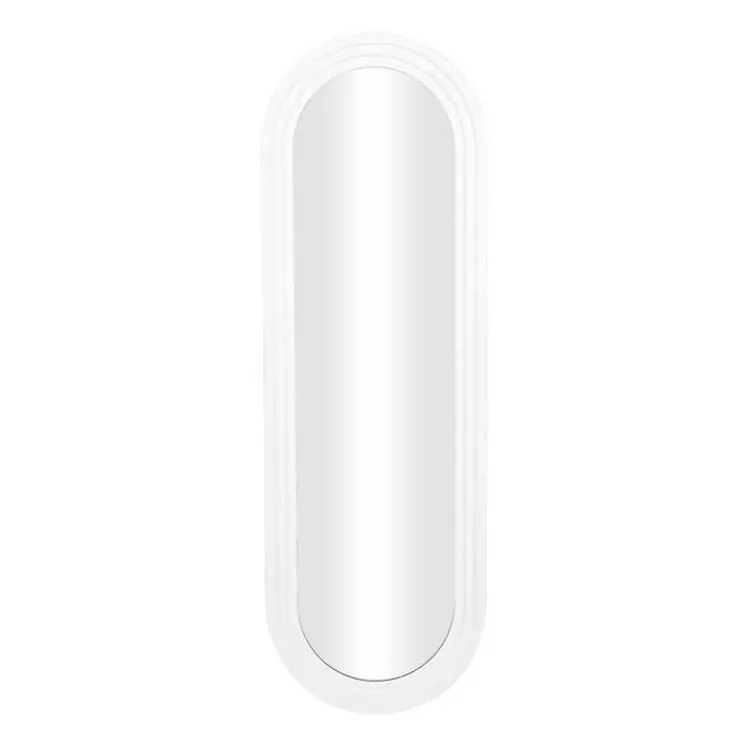Kirklands Home White Layered Frame Oblong Wall Mirror Discount