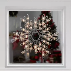Christmas Decorations>Kirklands Home LED Snowflake Window Silhouette, 15 in. White