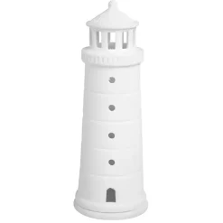 Candle Holders>Kirklands Home Lighthouse Tealight Candle Holder, 6 in. White