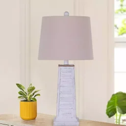 Kirklands Home Louvered Shutter Table Lamps, Set of 2 White Discount