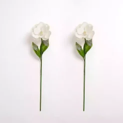 Stems & Bouquets>Kirklands Home Magnolia Christmas Stems, Set of 2 White