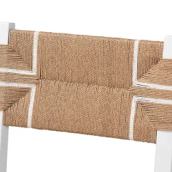 Kirklands Home White Mahogany Woven Talli Dining Chair Tan Hot