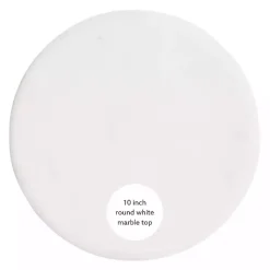 Kirklands Home Marble and Gold Base Cocktail Table White Clearance