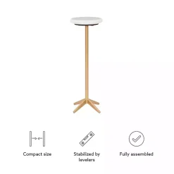 Kirklands Home Marble and Gold Base Cocktail Table White Clearance