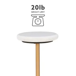 Kirklands Home Marble and Gold Base Cocktail Table White Clearance