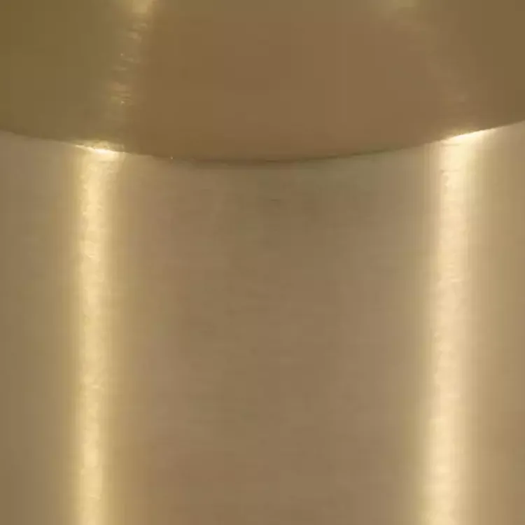 Kirklands Home Marble and Gold Cylinder Accent Table White Clearance