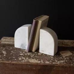 Decorative Accents>Kirklands Home Marble Arch Bookends, Set of 2 White