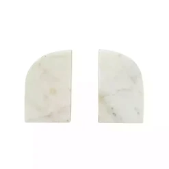 Decorative Accents>Kirklands Home Marble Arch Bookends, Set of 2 White