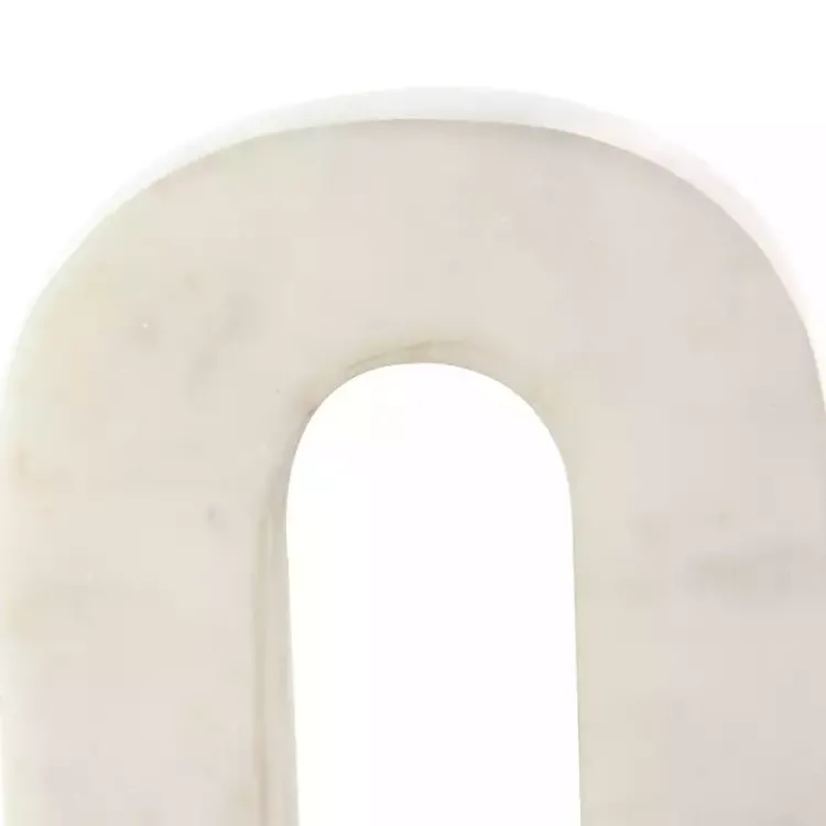 Decorative Accents>Kirklands Home Marble Arched Bookends, Set of 2 White