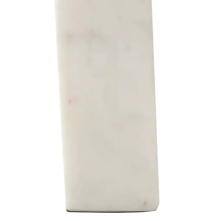 Decorative Accents>Kirklands Home Marble Arched Bookends, Set of 2 White