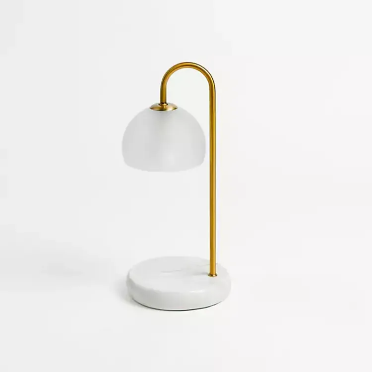 Home Fragrance>Kirklands Home White Marble Base Candle Warmer Lamp